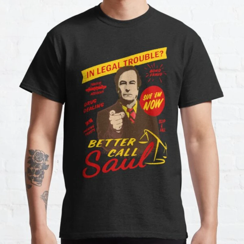 Better Call Saul T Shirt Hamlin Hamlin and Mcgill Goodman Drama Legal Tv Casual Streetwear Tops Men Women Graphic Breathable Tee