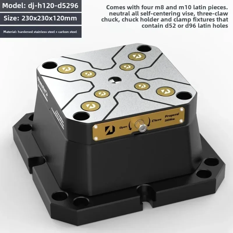 Applicable to D96 D52-96 zero point height increasing seat 4-5 axis fixture self centering mirror with zero point quick change f