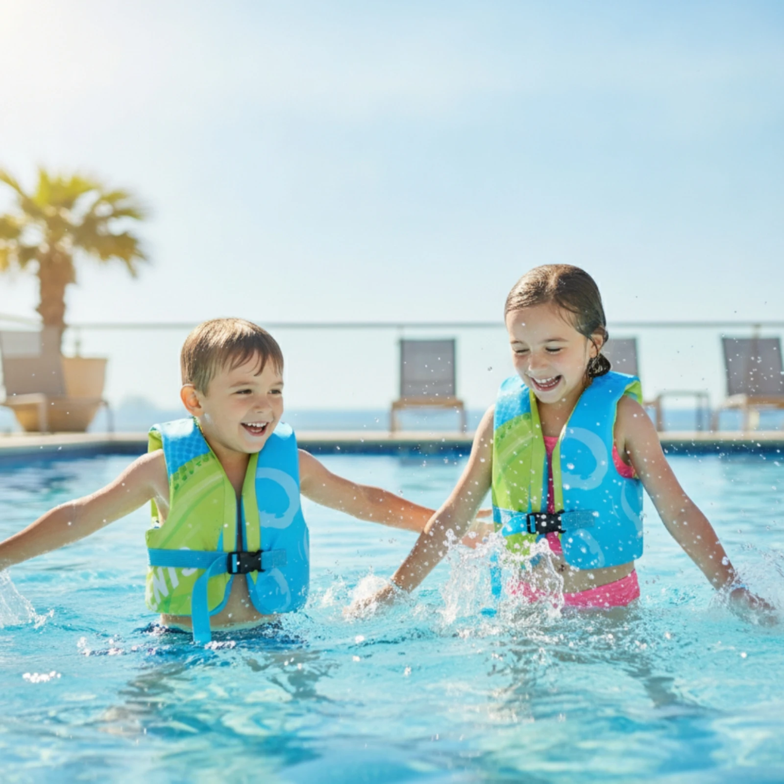Swim Buoyancy Vest Safe U-Shaped Swim Vest Swimming Aid Padded Soft for Children, Pool, Water Play