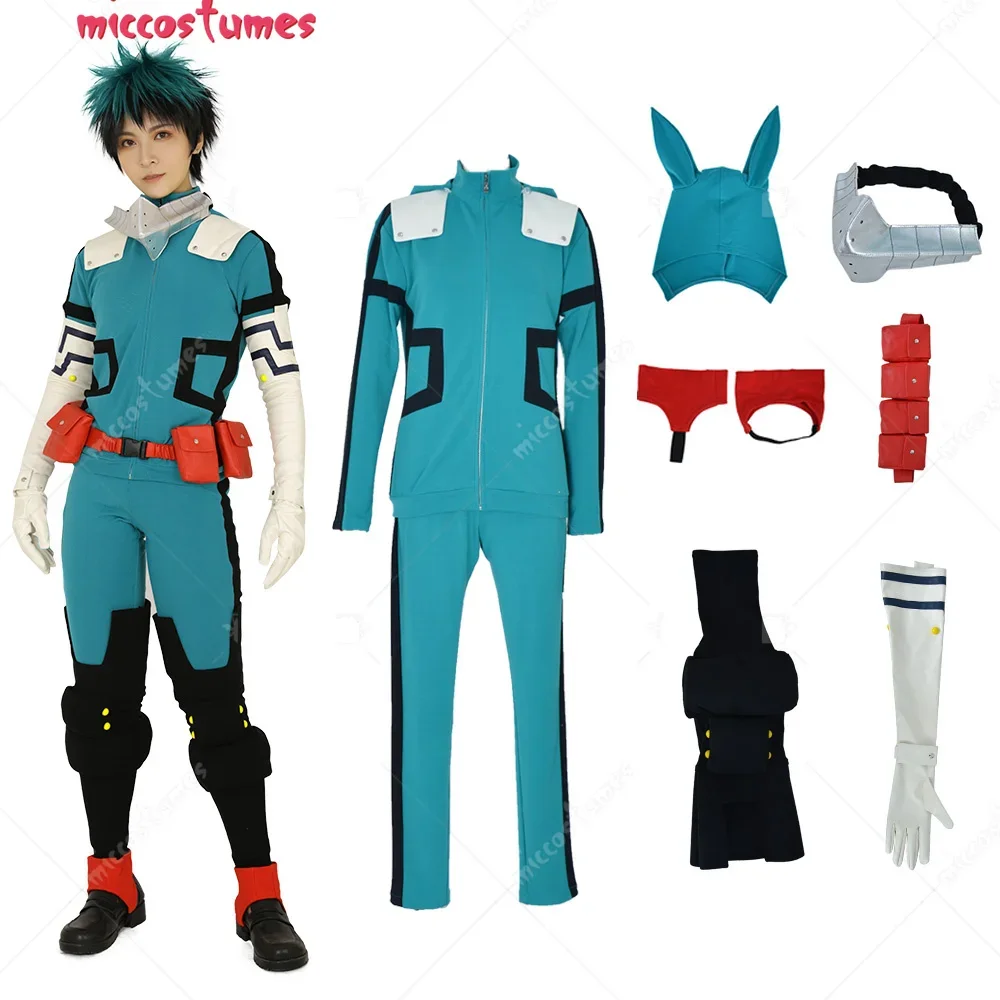 Miccostumes Deku Cosplay Costume Fighting Suit Battle Suit Fighting Suit for Men Halloween costume