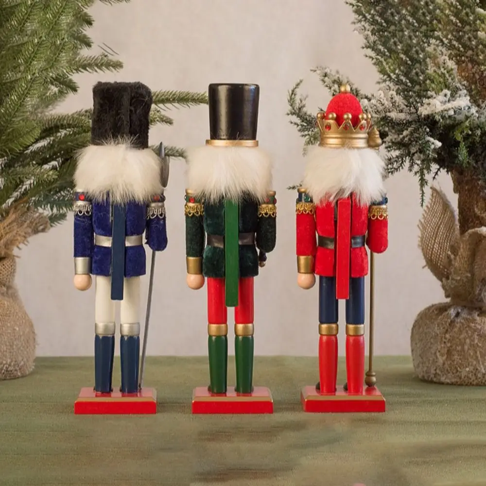 

Винтажный рождественский Щелкунчик, роспись, ремесленная кукла-солдат, креативный барабанщик, фигурка ручной работы, украшение для рабочего стола
