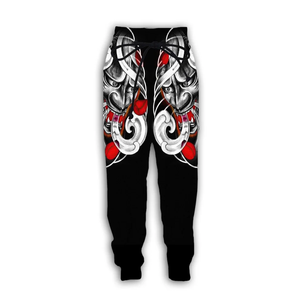 

Japanese Samurai Tattoo Spirits Ghosts Retro 3DPrint Casual Men Trousers NewFashion Streetwear Autumn Loose Funny Sports Pants Q