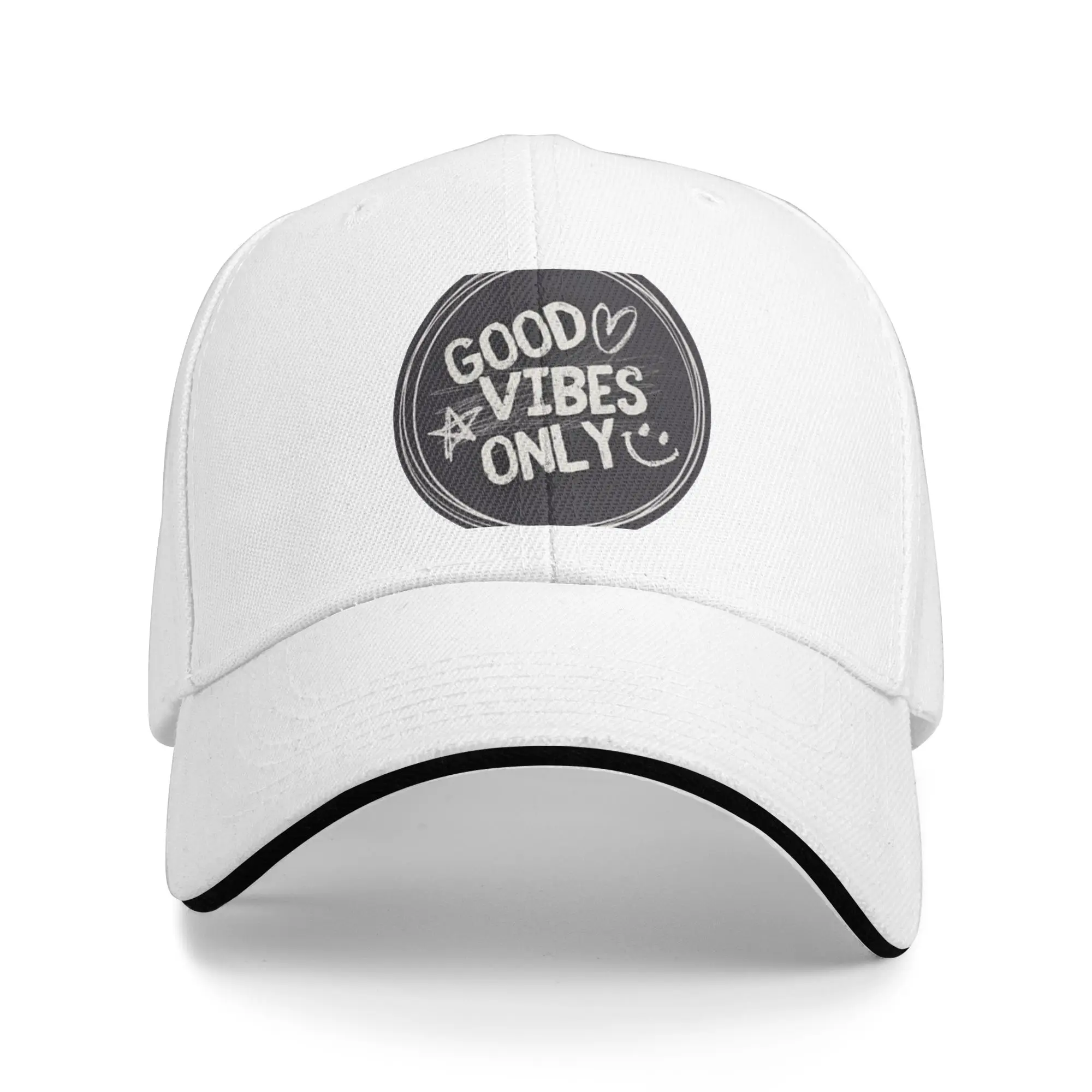 Good Vibes Only Positive Mindset Motivational Design Gift For Children Men Women A Baseball Cap Hat