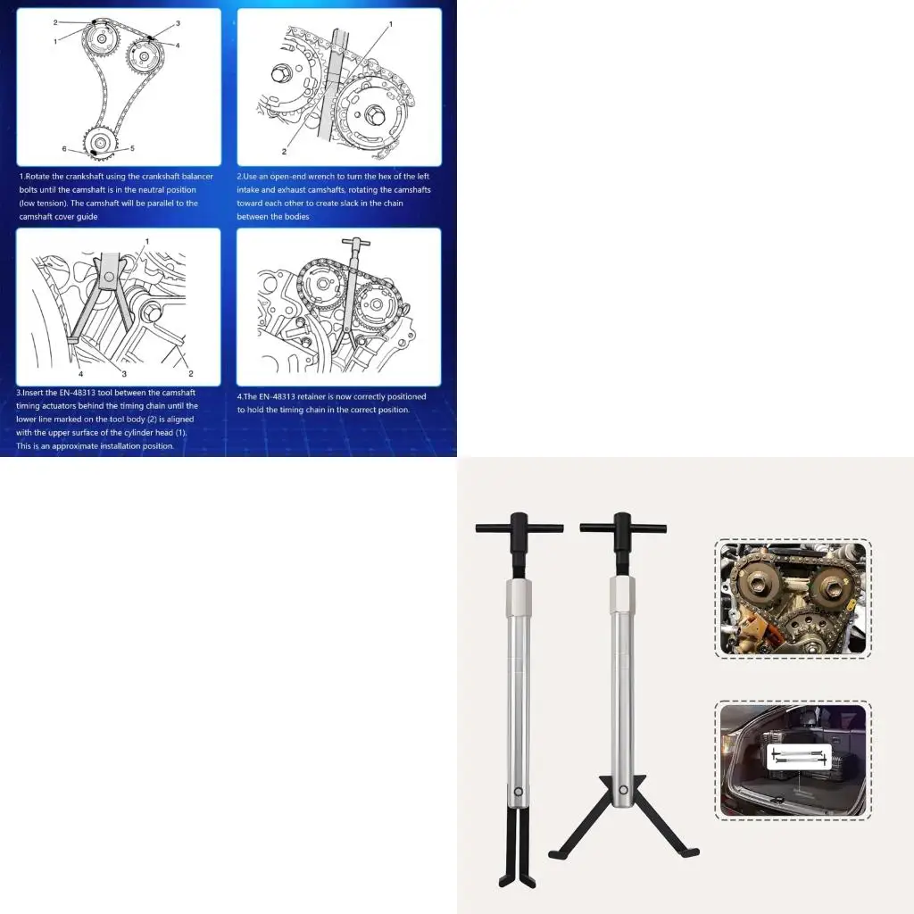  High Strength Ergonomic Timing Chain Retainer Positioning Tool High Strength For 3.6L Engine Vehicles From EN-48313-1