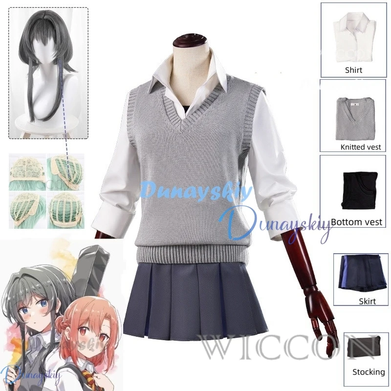 Anime Whisper Me A Love Song Yori Asanagi Cosplay Costume JK High School Girls's Uniform Lovely Cosplay Bag for Party Comic