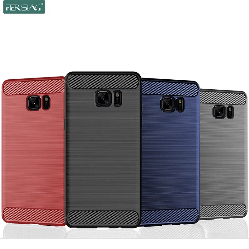 Case For Samsung Galaxy Note 7 / Fan Edition Case Silicone TPU Bumper Shockproof Carbon Cover for Galaxy Note7 FE N9300 N930F