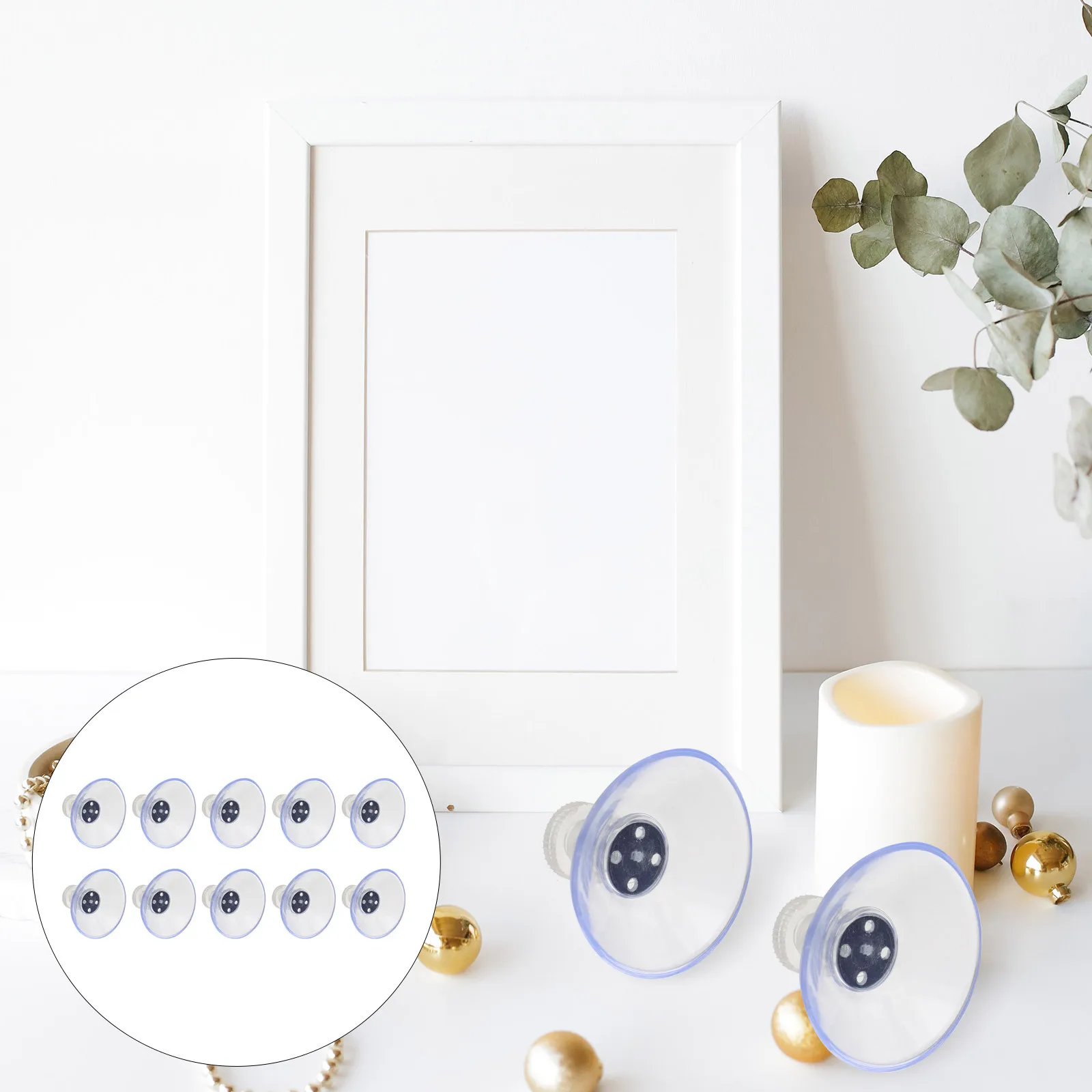 

10 шт. прозрачные винтовые присоски, прочные, простая установка для стеклянной поверхности, оконного зеркала, винтовые присоски