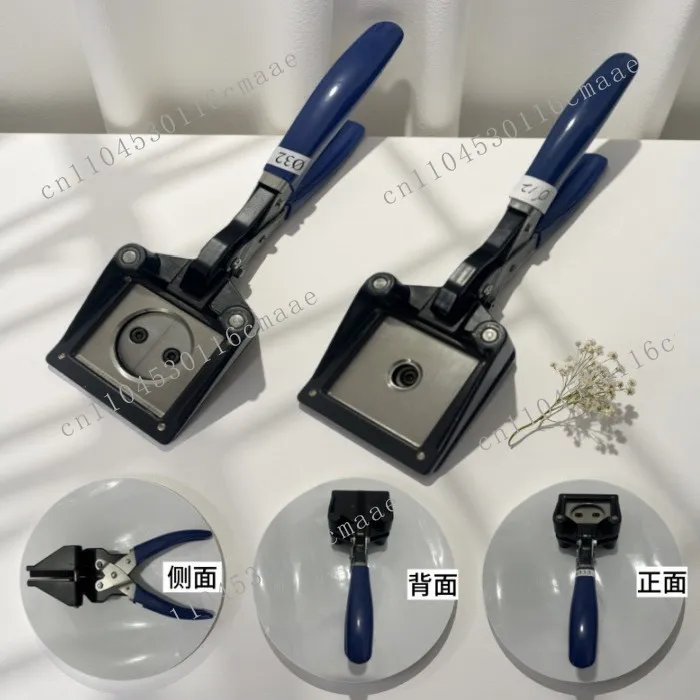 Fangling handheld round sampler phase cutter oval peach heart love photo copper foil cutter scissors wholesale