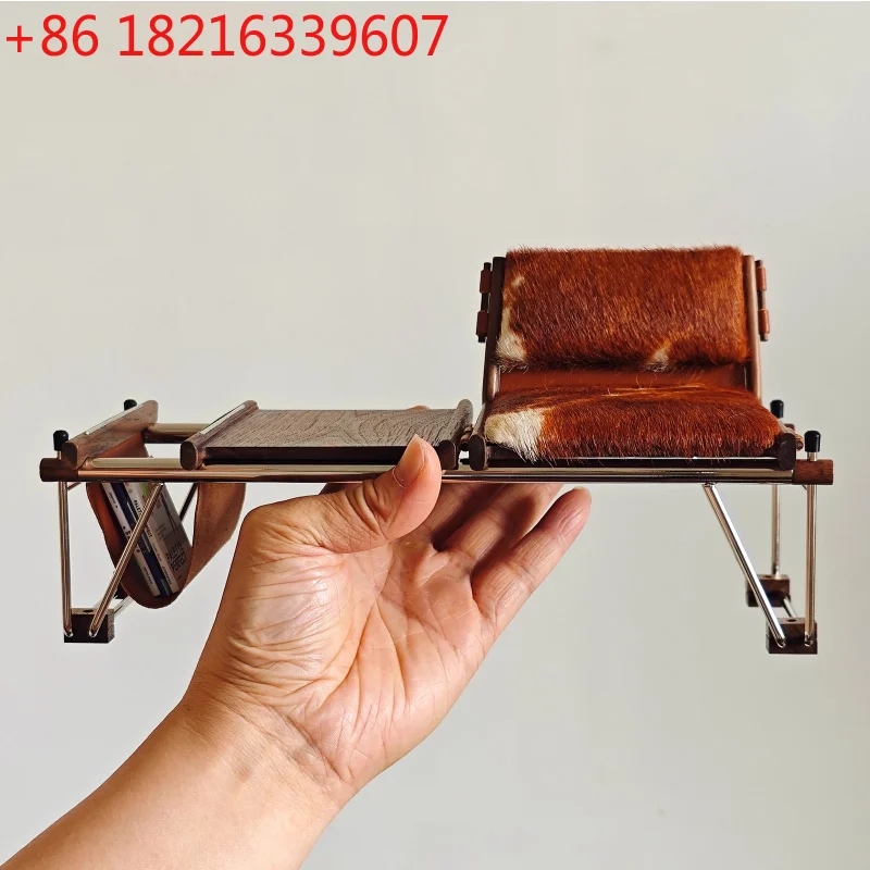 YAO Miniature Furniture Museum Figurines Art Collection Design Ornaments Book Chair 6:1 Model
