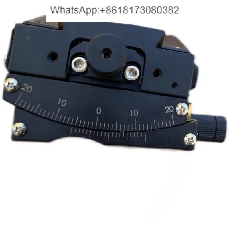 Manual arc angle horizontal adjustment platform α β axis optical worktable made of brass material