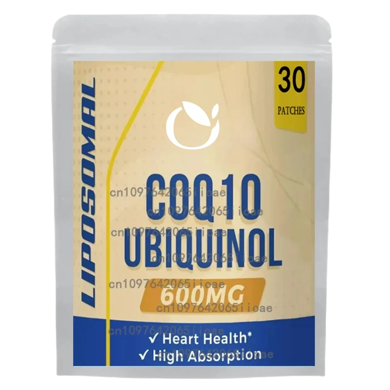 

30 патчей CoQ10 Трансмические патчи с спиртом Q10, поддерживает сердце, мозг, иммунитет, энергия