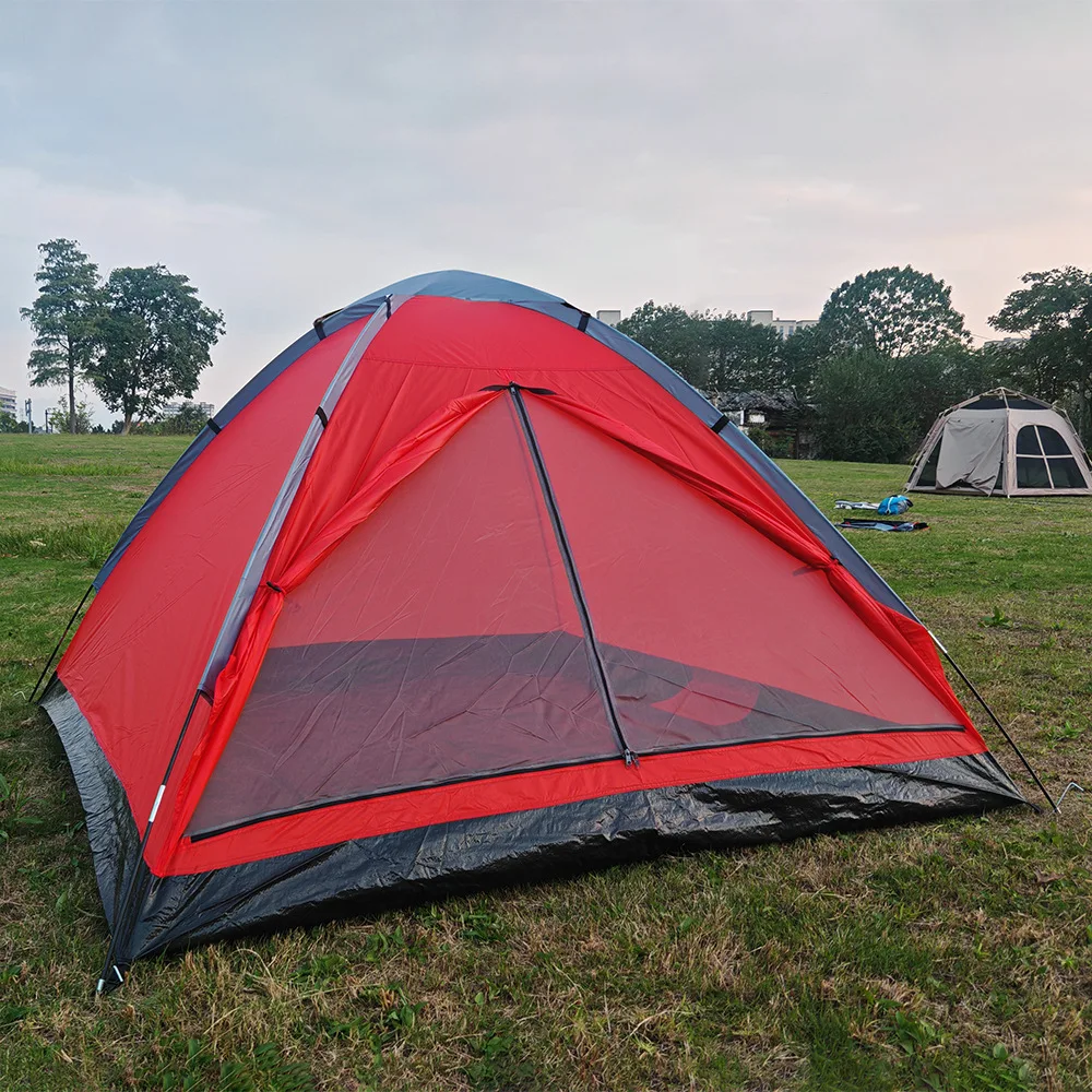 Outdoor Camping ultra Light Rain Beach 2 People Park Double Single Simple Hand Tent