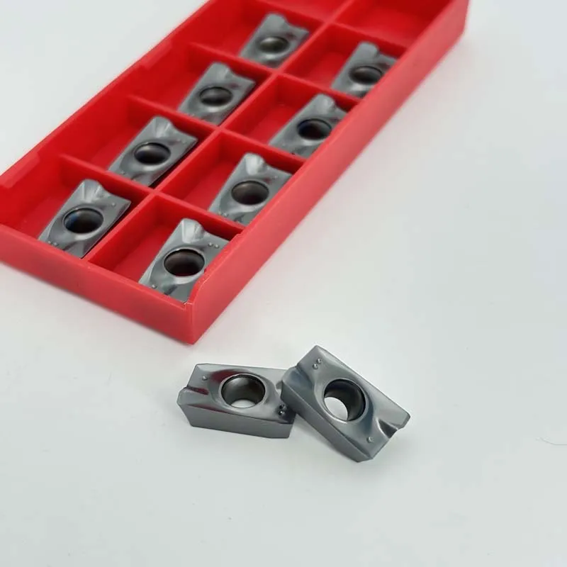 10pcs APMT1604 PDER DP5320 DP5420 Hard Alloy Blade Stainless Steel External Turning Tool APMT1604 Carbide Insert Milling Cutter