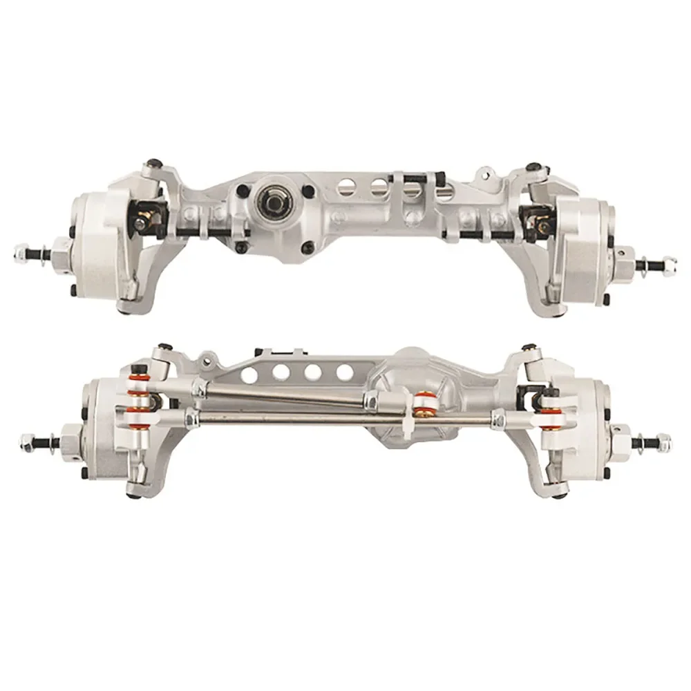 Wytrzymałe metalowe przednie i tylne osie portalowe dla 1/10 gąsienica RC oś samochodu SCX10 III AXI03007 Wrangler JL AR45 cześć zapasowa osi