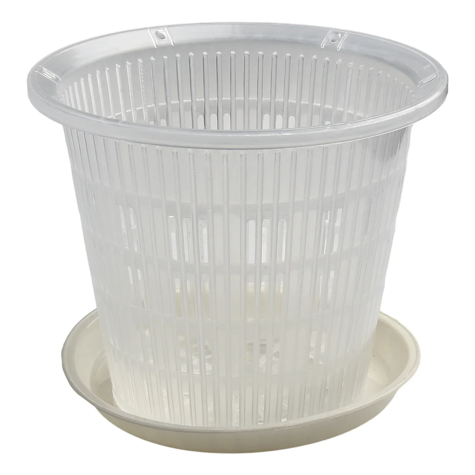 11cm/14cm Transparent Root-Controlled Orchid Planting Pot With Stomata Plastic Flower Pot With A Flower Stand	With Air-bubble