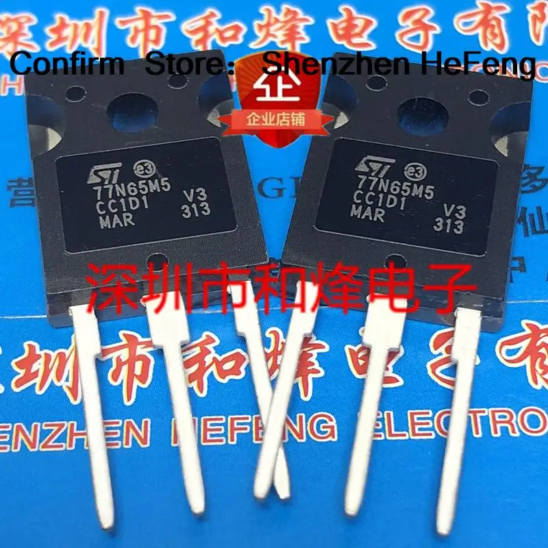 5PCS-10PCS 77N65M5 STW77N65M5  TO-247 650V 69A  NEW AND ORIGINAL ON STOCK