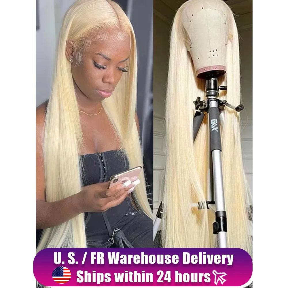 HD Transparante Honingblonde Pruik 30 40 Inch Gekleurde 613 Kant Frontale Pruik 13x6 Bot Recht Menselijk Haar Pruiken 200 Dichtheid Voorpruik - afbeelding 2