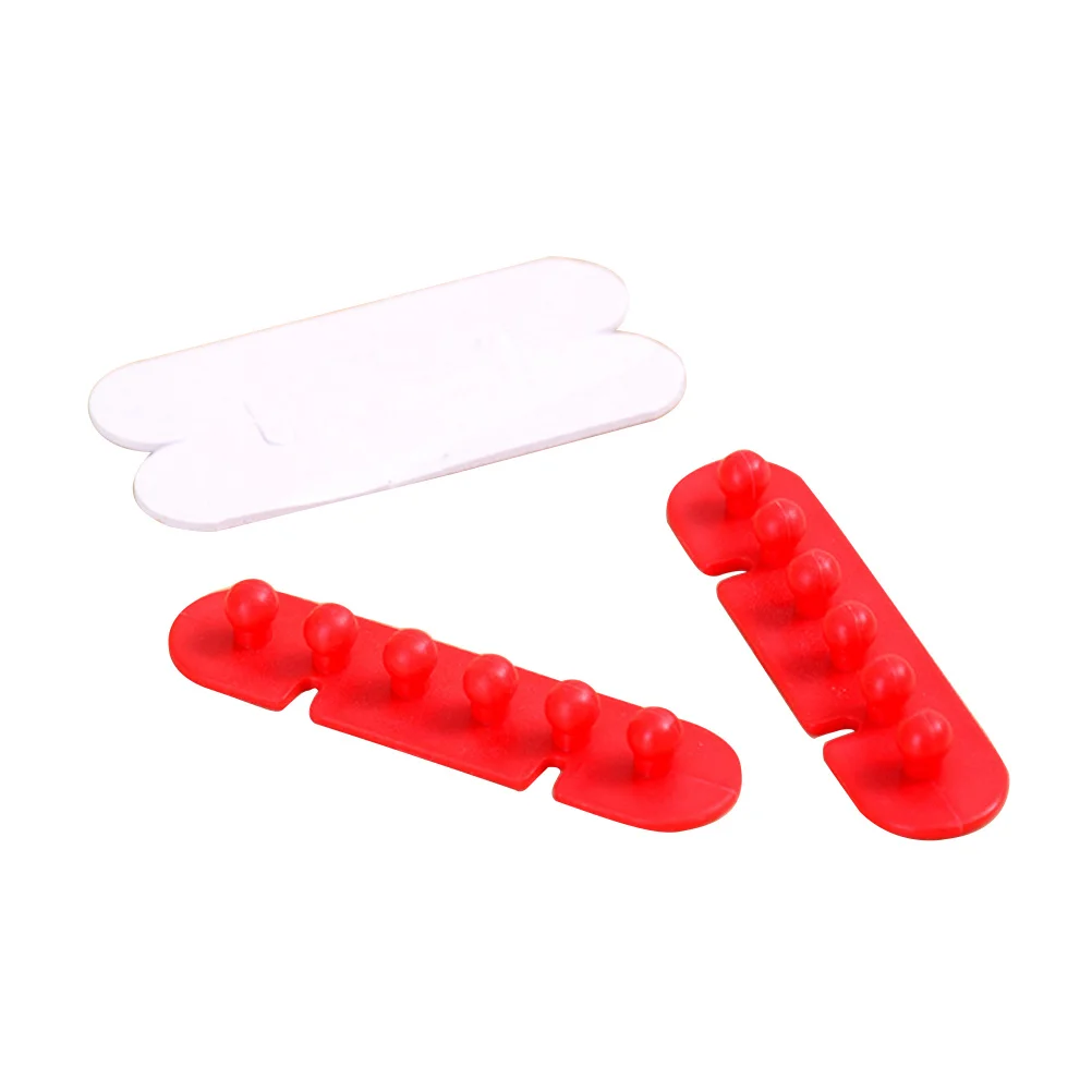 

2Pcs Cord Organizer Strong Adhesive Cable Management System Compact Wire Holder for Computer Desk Charging Cables Under 1Cm