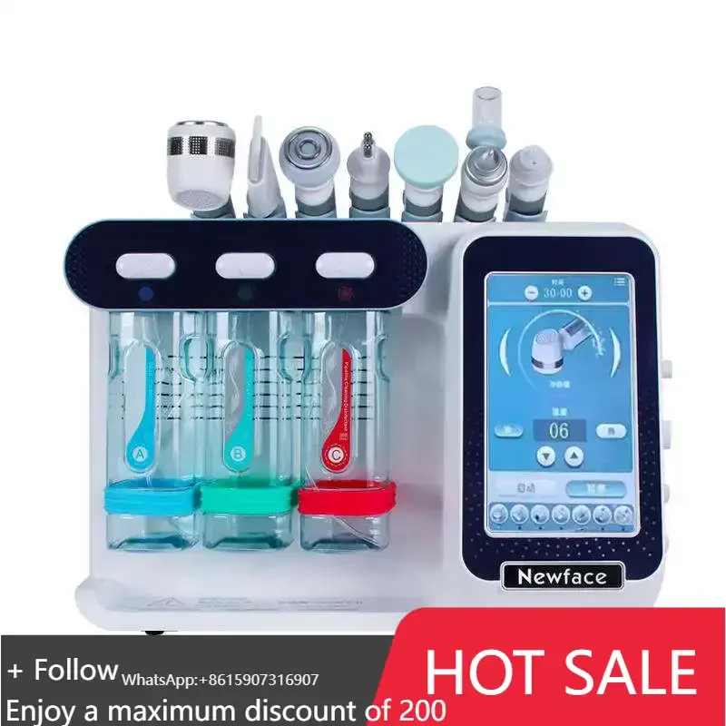 

New Portable Aqua Peel Hydra Solution Facial Small Bubble H2o2 Cleaning Facial Machine