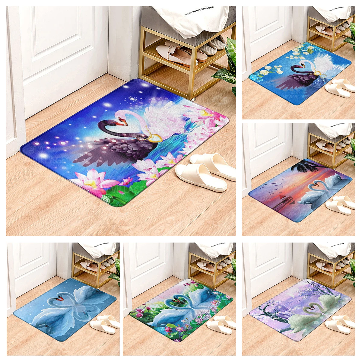 House entrance carpet Home Colorful animals doormat  Room Bath mat Foot mat bathroom non-slip mat Kitchen water absorption mat