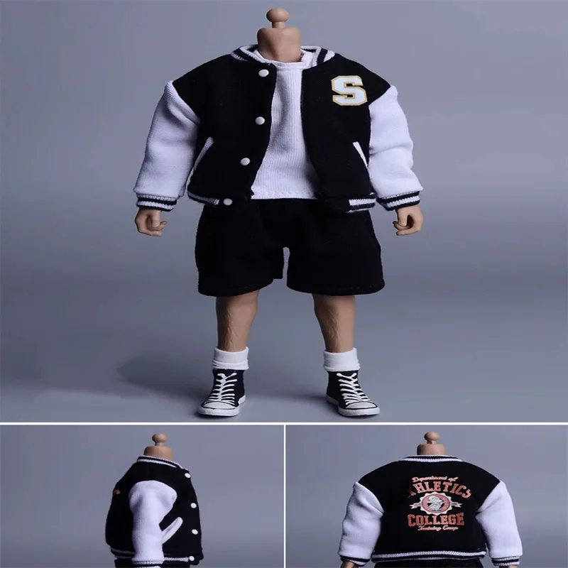 1/12 Street Trend Soldier Doll Clothes Coat Baseball Suit Cardigan Model Akcesoria Pasuje do 6-calowej figurki akcji W magazynie