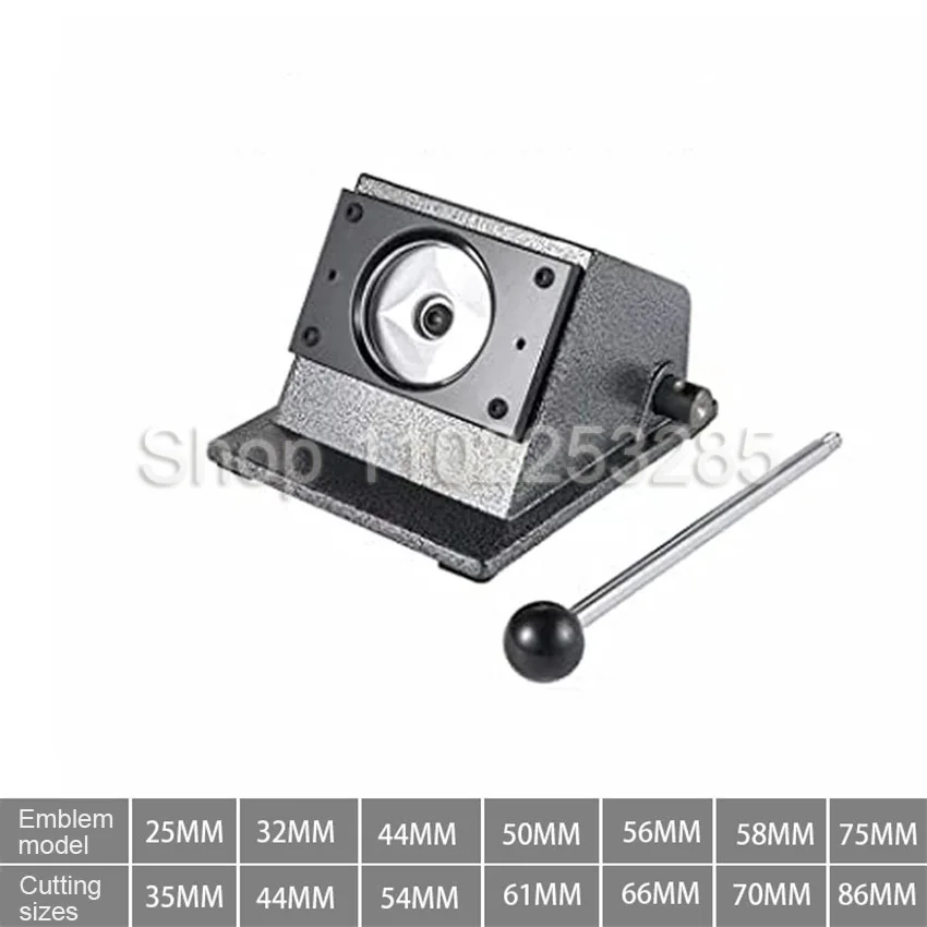 25/32/44/58/75mm Round Badge Paper Cutter Punch Die Cutter Button Maker Circular DIY Button Badage Paper Card Cutting Machine