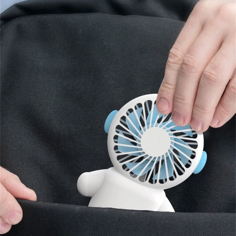 야외 실내 미니 휴대용 USB 충전 3 단 우주인 팬, 학생 핸드헬드 데스크탑 선풍기 포켓 전기 선풍기, 직송