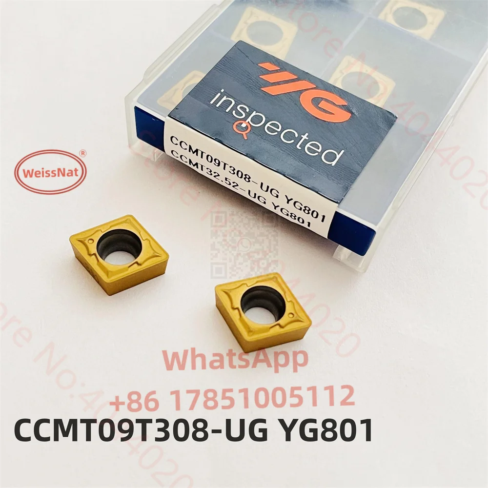 Imagem -06 - Inserções Ccmt do Carboneto Yg1 Ccmt060204 Ccmt060208 Ccmt09t304 Ccmt09t308 Ccmt120408-ug uf Yg801 Yg3020