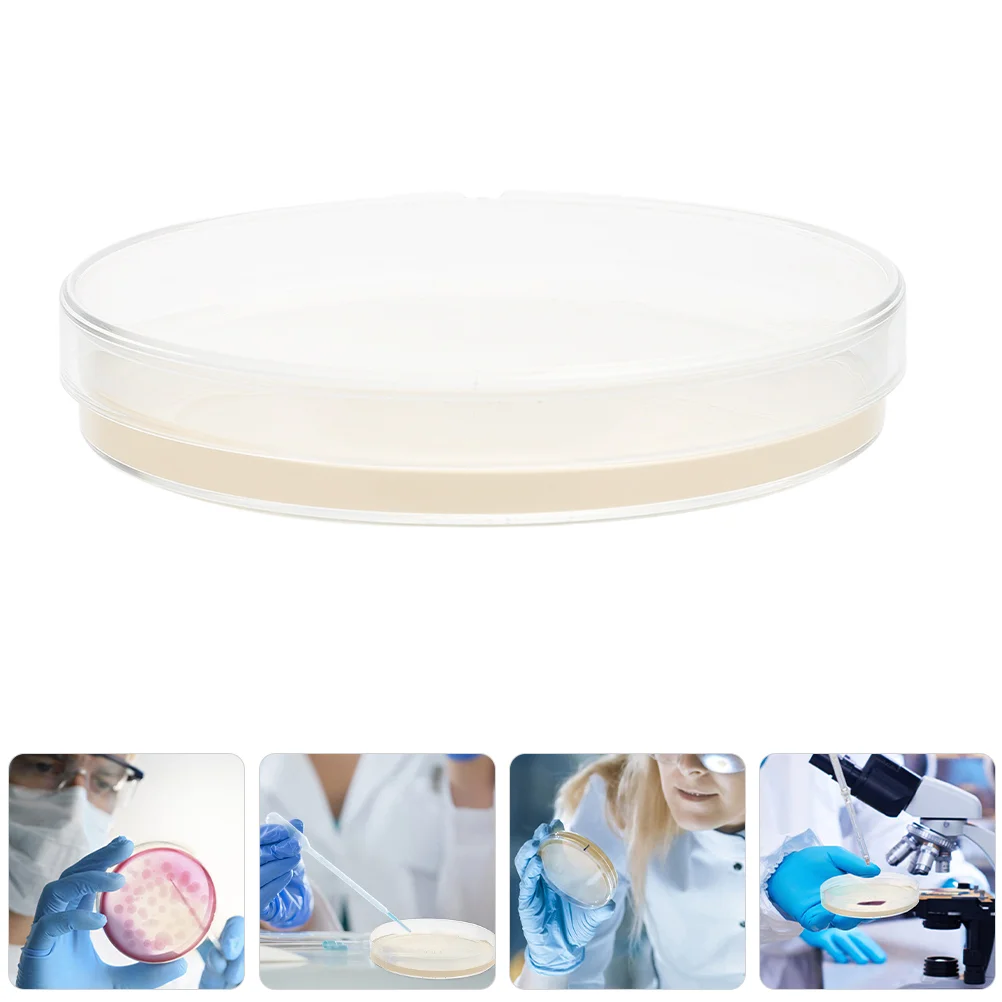 1 Prepoured Agar Plate 9cm Lab Petri Dish for Microbiology Experiment High Efficiency Cultivation Individually Packaged Stable