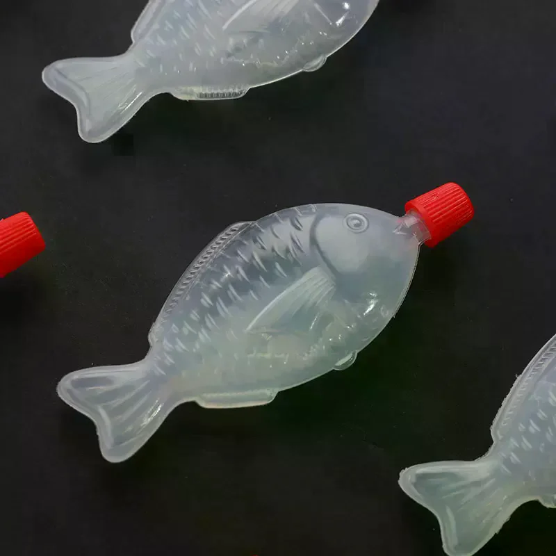 Fish-Shaped 8.5ml Soy Sauce Disposable Sauce Bottle Sushi Seasoning Bottle Vinegar Bottle Spice bottles Packing bottle 10Pcs