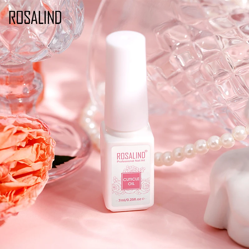 ROSALIND Nourishment Cuticle Nutrition Oil Moisturizing 7ml Rose Flavor Manicure Nail Art Nutrition Treatment Care Tool