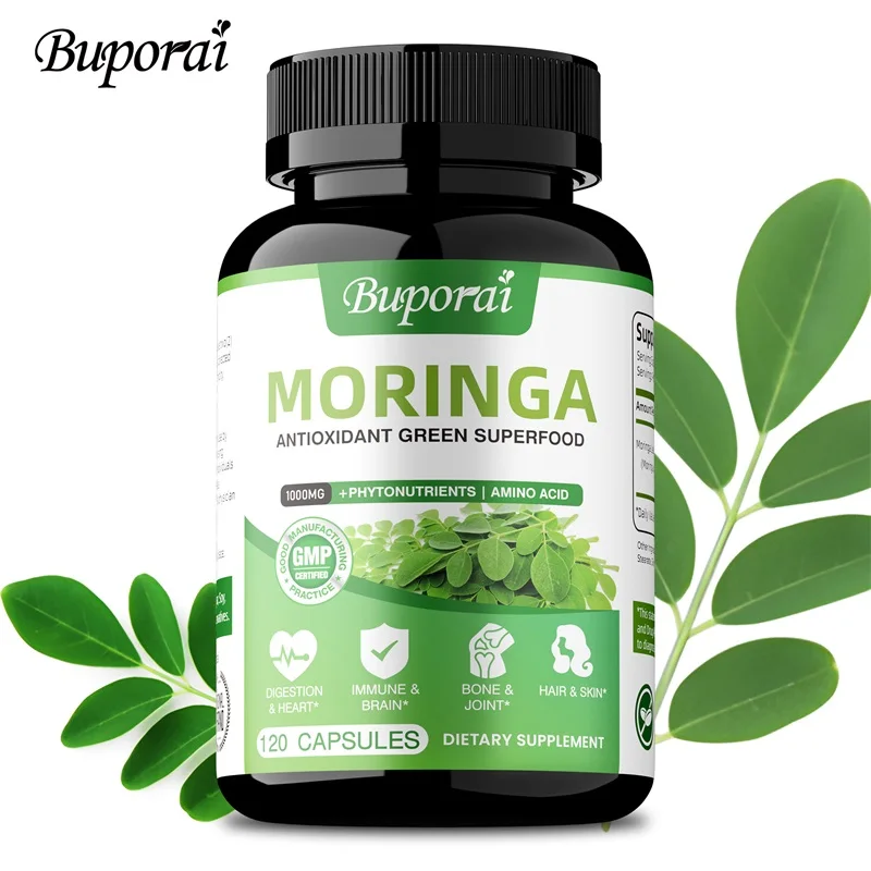 

Moringa - Helps Boost The Immune System, Reduce Inflammation, Maintain Bone Health and Increase Energy Levels