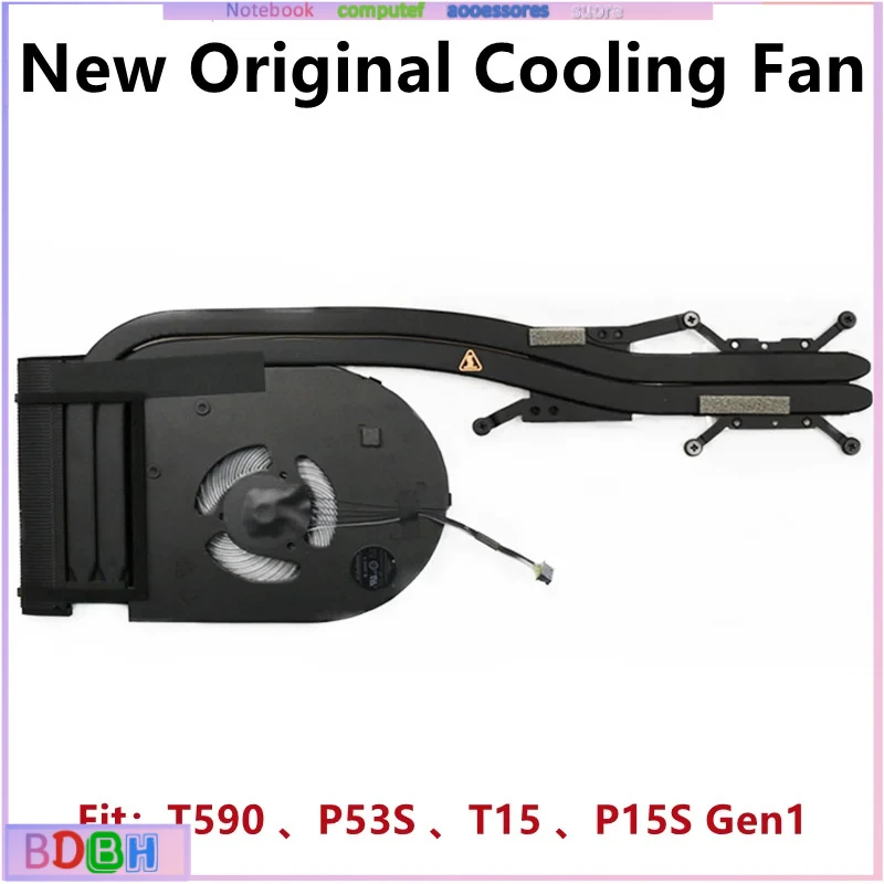 New Original For Laptop Lenovo Thinkpad T590 P53S T15 P15S Gen1 CPU Cooling Fan Heatsink Radiator 01YU193 01YU197 5H40W36707