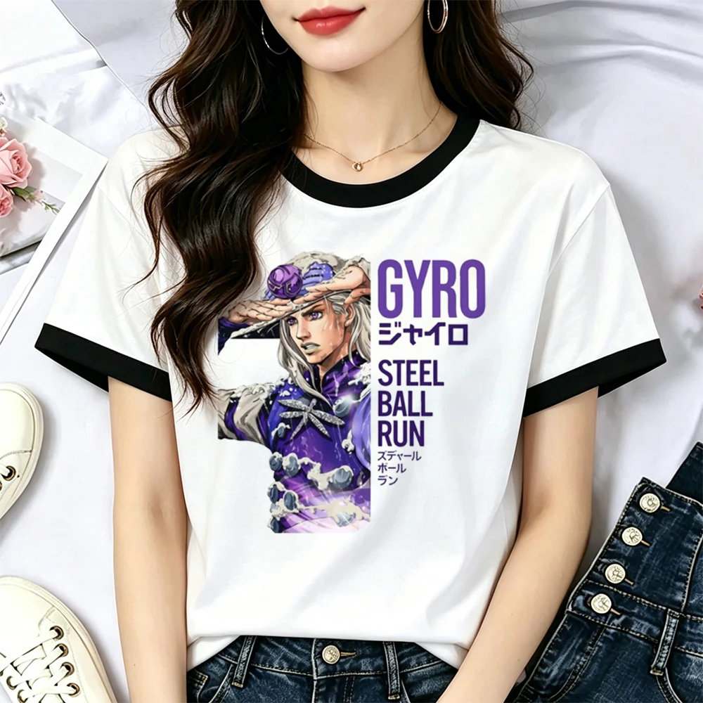 Jojo Steel Ball Run shirt girl cutecore aesthetic japan jojifuku clearance sales t-shirt japanese Retro gyaru graphic cutecore