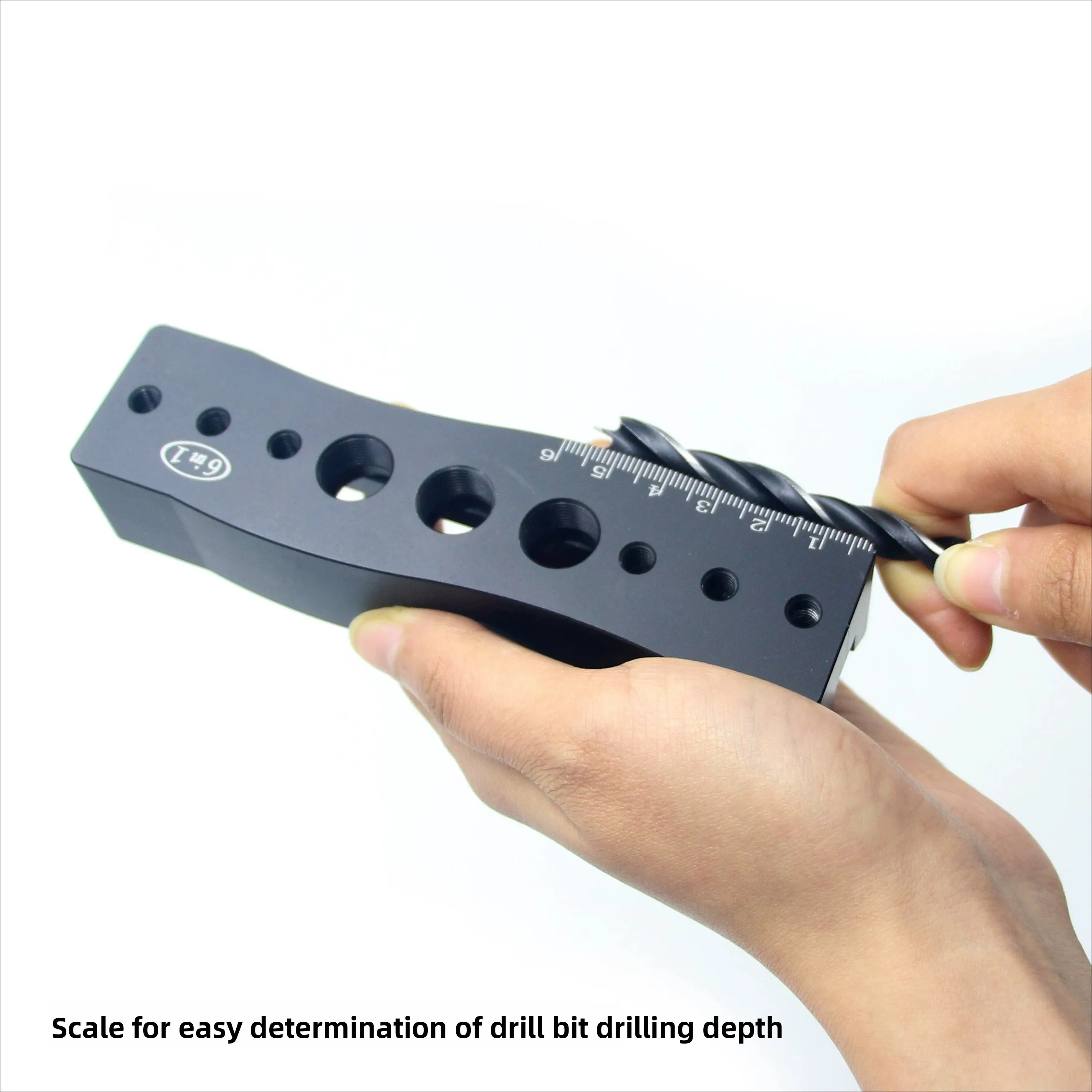 6 In 1 Woodworking Dowel Drilling Jig Center Marking Tool Multifunctional for DIY Hole Positioning and Scribing