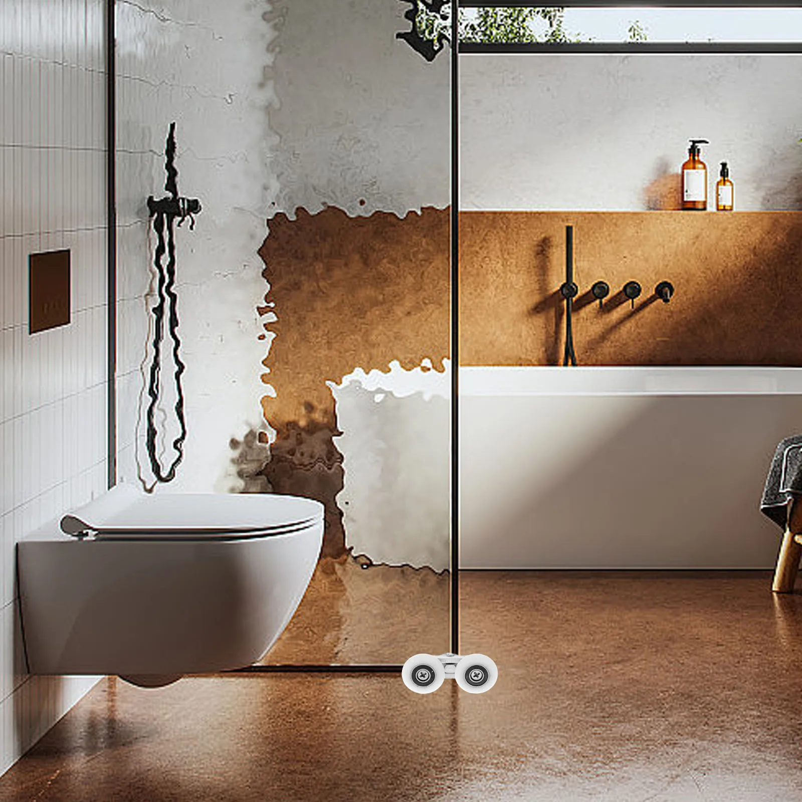 

8pcs Shower Rollers Replacement Double Wheel Sliding Enclosure Plastic Runners For Bathtub Glass Door Sliding Shower Door