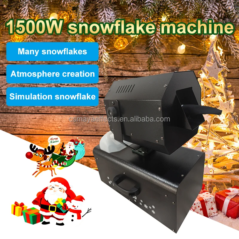 MAYAFX 2000W Snow Machine Shaking Head Stage Snow Machine Large Christmas Floating Snow Spray Machine Christmas Tree