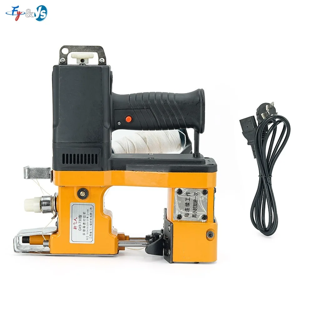 GK9-730 Portable Electric Bag Closing Machine, 220V Handheld Sewing Machine for Woven Sack/PP Bag/Industrial Packaging Sealer