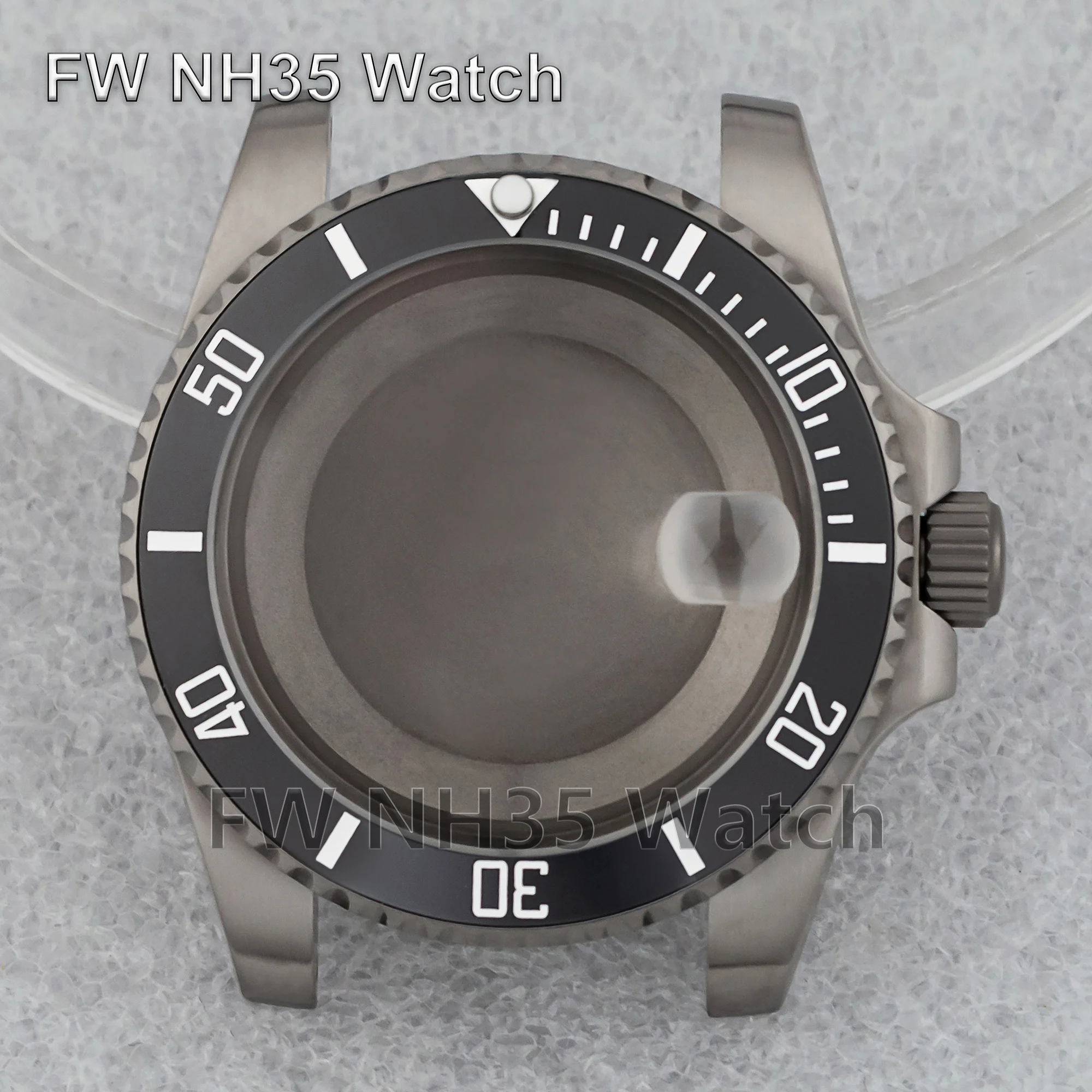 New Titanium Watch Case NH35 Case for SUB GMT Watches 40mm Case Fit NH34/NH35/NH36 Automatic Movement Watch Accessories Case