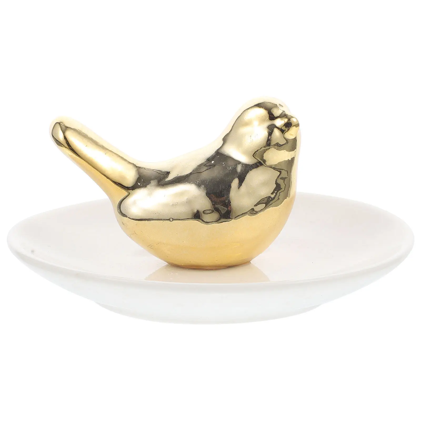 

Ceramic Bird Shaped Trinket Dish Jewelry Display Tray Ring Holder Earrings Necklace Storage Desktop Decorative Tray Small