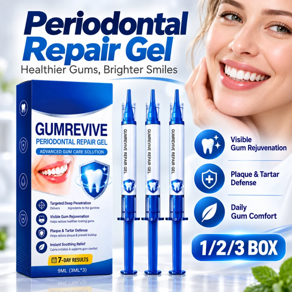 GumRevive Periodontal Repair Gel 9ml Targeted Gum Care Reduce Plaque Tartar Buildup Soothing Sensitive Gums Oral Care