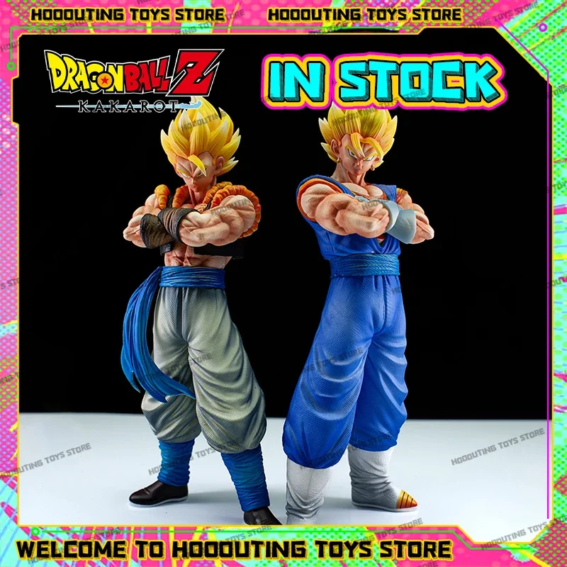 28cm Dragon Ball Z Vegito Gogeta Figure 2 Heads DBZ Anime Figures Super Saiyan Vegeto Figurine PVC Collectible Model Statue Toys