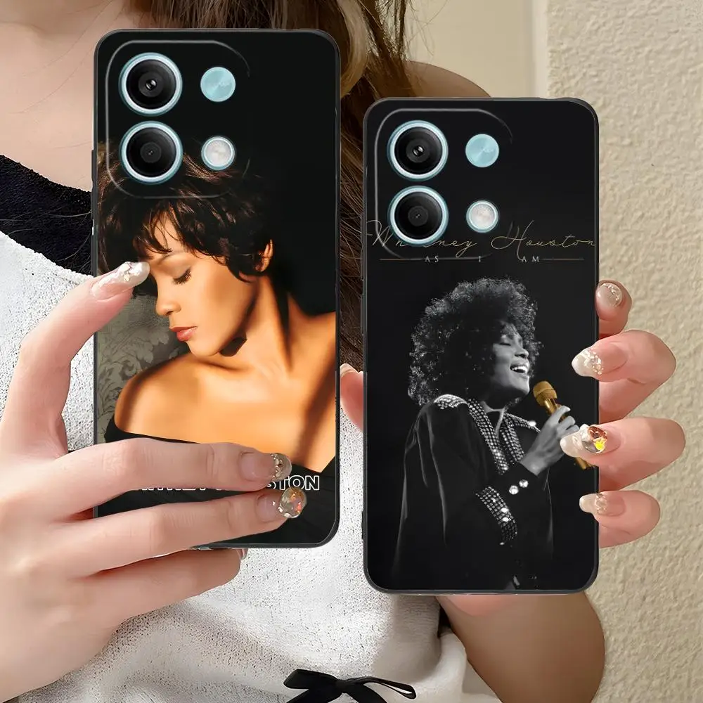 

Чехол для мобильного телефона Whitney Houston для Xiaomi Redmi Note 14 13 12 11 S Pro Plus 4G 5G с цветным принтом, роскошный чехол Pretty