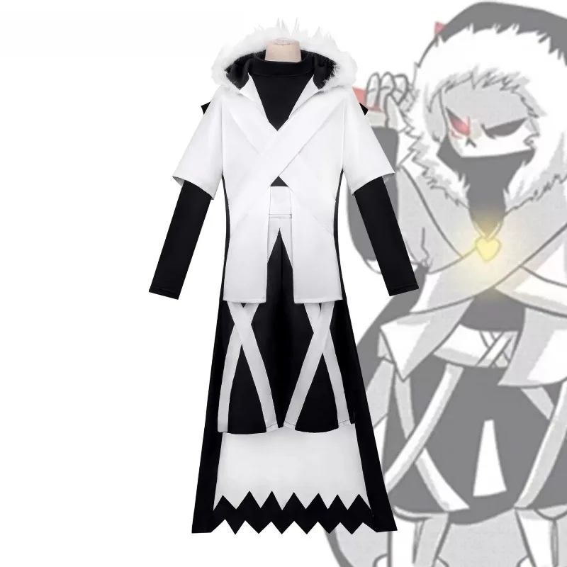 

Game Undertale XTALE Cross Sans Cosplay Costume Adult Uniform Set With Collar Halloween Party Outfit
