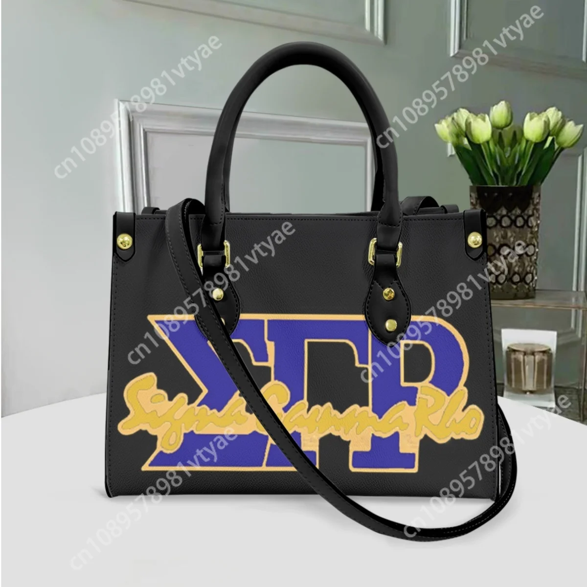 Love Sigma Gamma Rho Print Vintage Messenger Bags Fashion Casual Top Handle Girls Shoulder Totes Elegant Party Clutch Female