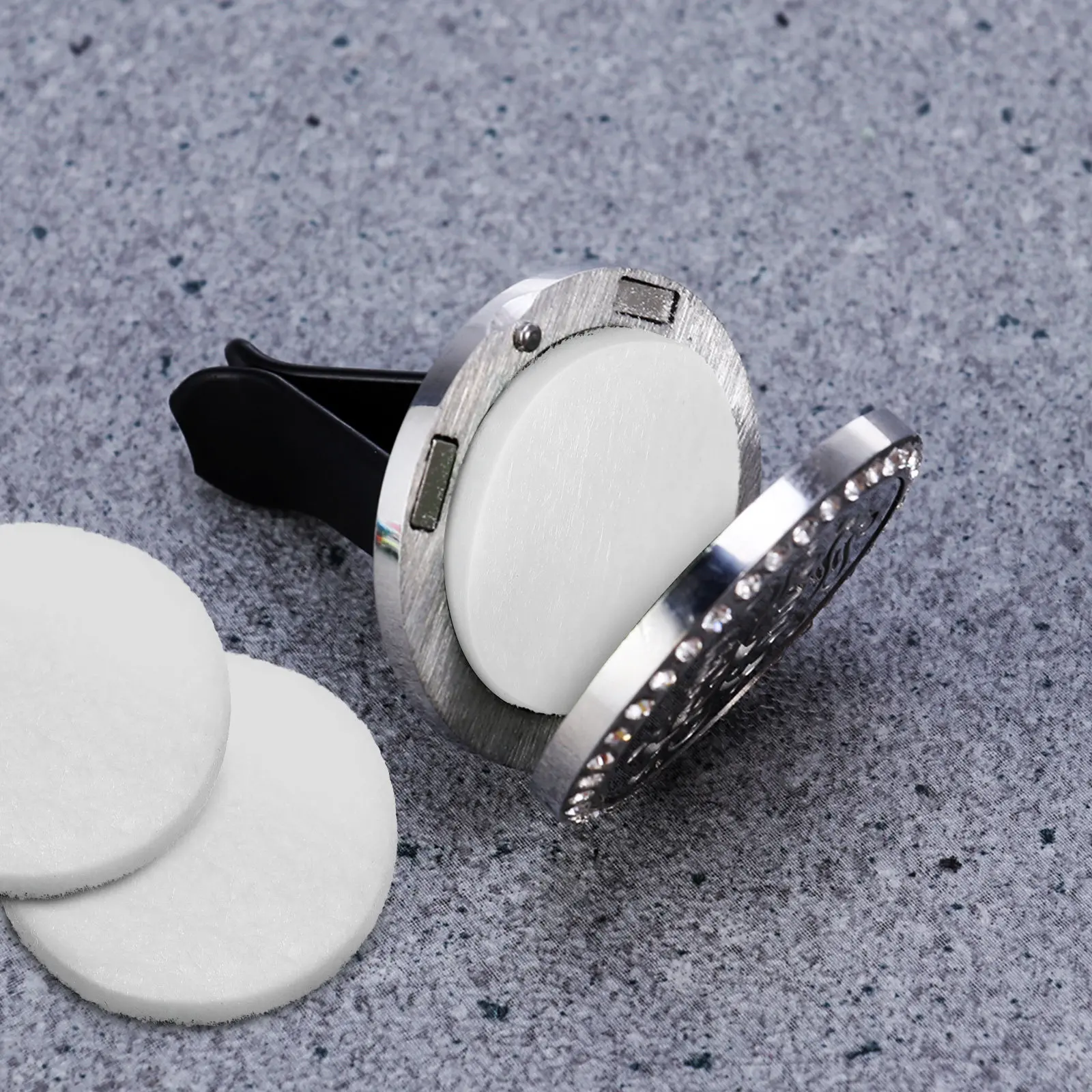 100Pcs Cotton Essential Oil Di - Diffuser Necklace Locket 评论和价格