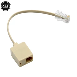 8P4C / RJ45 mężczyzna RJ11 6P4C na żeński M / F Adapter, proszę kliknąć na Ethernet 1 sztuk