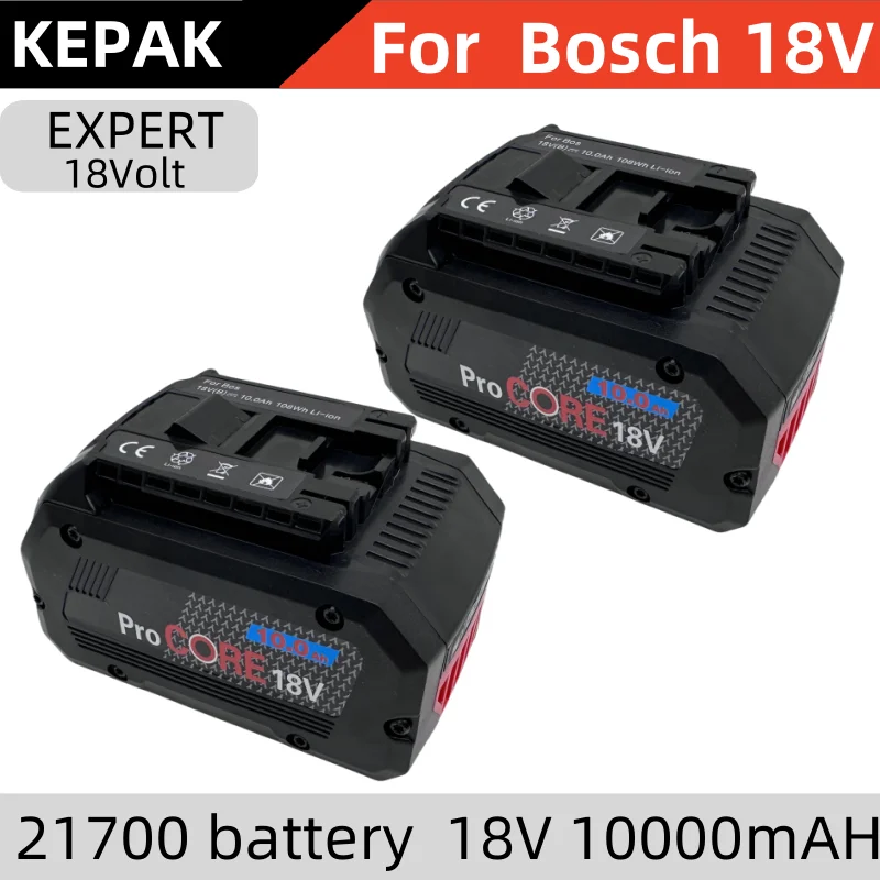 

Сменный аккумулятор бренда new18v 10Ah ProCORE, для беспроводных инструментов Bosch 18V BAT609 BAT618 GBA18V 21700, мощный 5C блок питания