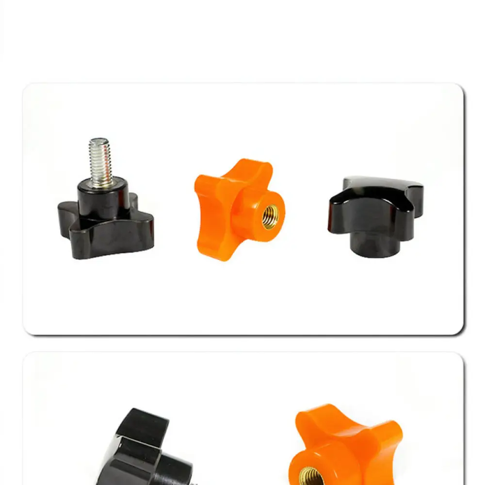 Industrial Cross Shape Knob Bakelite Handwheel Tightening Handle Machine Equipment Adjustment Component Fastener Hardware Tool