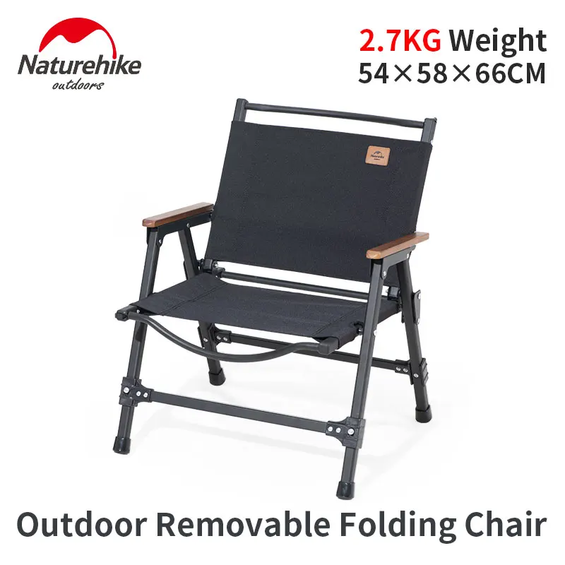 

Naturehike Outdoor 2.7kg Portable Folding Chair 600D Wear Resistant Fishing Chair Detachable Aluminum Alloy Bracket Outing